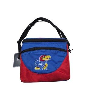 NWT KU Kansas University Halftime Lunch Cooler Zipper Insulated Bag Tote 9 Pack